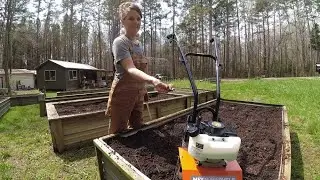 Cheapest Gas Cultivator At LOWE'S | Let's Plant Potatoes