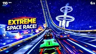 Racing in the Galaxy! 🚀 Best Sci-Fi Car Racing Gameplay (Android)