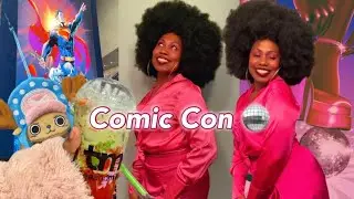 new york comic con vlog - artist alley, disco barbie cosplay, nerd out with me, & more 