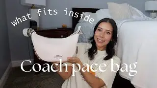 what fits in the Coach Pace shoulder bag