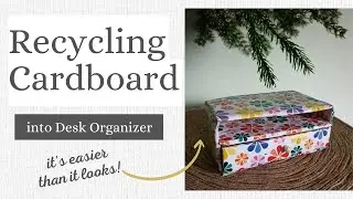 Cute and Functional Cardboard Desk Organizers | Recycling | Paper Art Directory #affordable #cheap