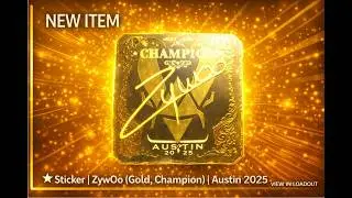 Opening CS2 Austin Champion Capsule Until I Get a &ldquo;Zywoo Gold&rdquo; #cs2 #cs2unboxing