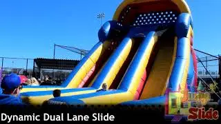 Dynamic Dual Lane Slide - Jump and Slide Entertainment