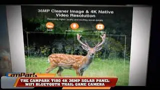 Campark T180 4K 36MP Solar Panel WiFi Bluetooth Trail Game Camera