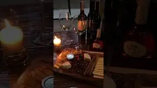 Ready for a date night. Charcuterie and wine for my loves.