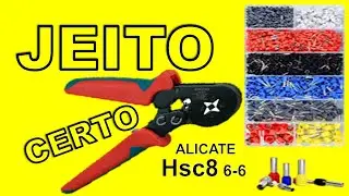 COMO USAR ALICATE DE PRENSAR TERMINAL TUBULAR OU ILH&Oacute;S em fios, passo a passo DETALHADO! #s&oacute;cortes