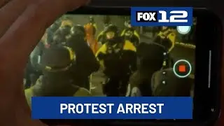 Portland protestor arrested outside ICE facility claims PPB officer punched him in head