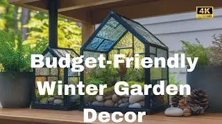 ❄️ Budget-Friendly Winter Garden Decor Using Recycled Branches