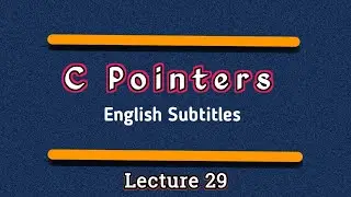 C Pointers | Pointers in c language | Pointers in C programming with english subtitles | fta online