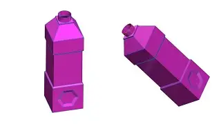 Cad modeling of bottle in solidworks