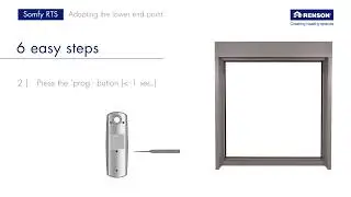 How to program a Somfy RTS motor - 2. Adapting the lower end point