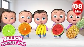 Learn Fruits with Five Little Babies | Kids Songs - Nursery Rhymes for Babies