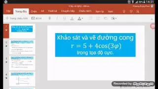 Ví dụ khảo sát r(phi) trong tọa độ cực phần 1