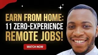 🤤 Top 11 Remote Jobs for Beginners with ZERO EXPERIENCE #remotejobs #makemoneyonline #jobs #money 