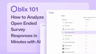 How to code open ended survey responses in minutes with Blix AI