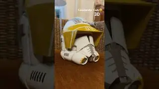 3D Phase 2 Commander Cody Helmet🤩 #starwars #clonetrooper #3d #cosplay #3dprinting #commandercody