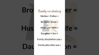 EXPLORE YOUR FAMILY ROOTS! 🌿 English Vocabulary for Family Members and Relationships