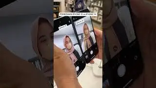 Perbedaan kamera depan iphone 15 vs iphone  14 #iphone15 #iphone14 #apple