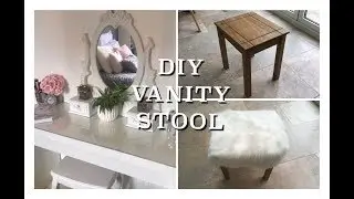 DIY Vanity Stool for Under &pound;20 Fluffy Glam