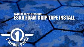 Electric Skateboard Foam Grip Tape Install