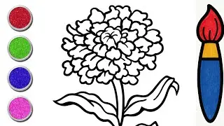 Goldmary Flower Coloring for Kids | Easy & Relaxing Art | Color With Musa
