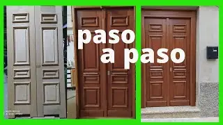Como hacer una PUERTA DE MADERA para exterior🌏🌏🌏primer episodio