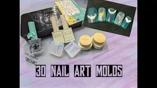 3D NAIL ART WITH USING SILICONE NAIL MOLDS FROM #shein FROSTING GEL ON PRESS ONS FROM RECENT HAUL
