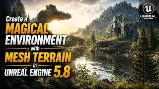 Create a Magical Environment with Mesh Terrain in Unreal Engine 5.8 #tutorial #unrealengine