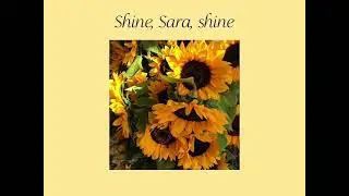 Shine, Sara, Shine is a reminder to never dim your light. Your strength, your voice, your glow.