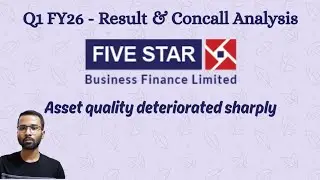 Q1 FY26 - Result & Concall Analysis : Five Star Business Finance 