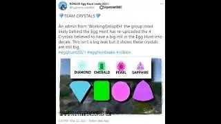 Roblox Egg Hunt 2021 Crystal Teams Jewels (Twitter Tweets From @YolkyNews and @EggHuntLeaksRBX