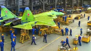 HOW the Sukhoi Su-57 Fighter Jet is MADE 🔥 | Industrial Process