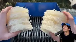 Reagindo a TRITURADORA VS OBJETOS DA VIDA REAL