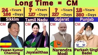 Long time cm || Long time chief minister ||Longest-serving Indian chief ministers