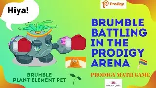 PRODIGY MATH GAME | Brumble Battling with a Random Player in the Prodigy Wizard Arena.