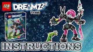 LEGO DREAMZzz Mateo vs. Cyber Brain Mech 71495 &ndash; 4K Build Instructions Slideshow