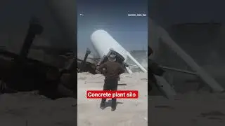 concrete plant silo Lifting time crane exident 🫣 #youtubeshorts #cranelifting #saudijobs #crane