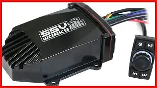 SSV WP MRB2R Universal Bluetooth Rocker Switch Audio System with 200 watt Amplifier