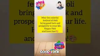 HAPPY HOLI WISHES IN ENGLISH #english #viral #shorts #holiwishes