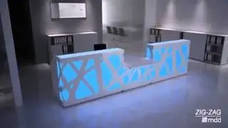 ZIG ZAG Reception Desk at HuntOfficeInteriors.ie