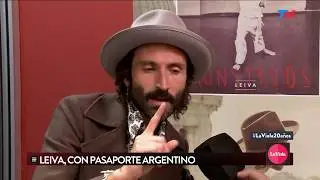 Leiva, con pasaporte argentino