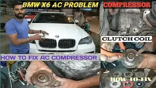 BMW X6 AC Compressor Repair | How To Remove BMW X6 AC Compressor