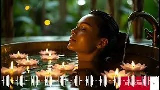 Serene Escape: Relaxing Spa Bath in a Tropical Paradise