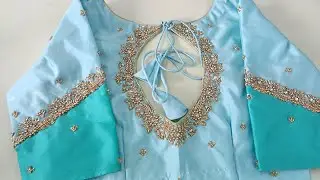 New bridal trending aari work blouse #3video #joewin boutique