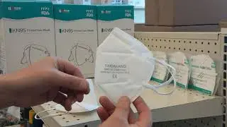KN95 PARTICULATE RESPIRATOR MASK FFP2 FDA APPROVED Flat Fold mask equivalent standards to a P2, N95