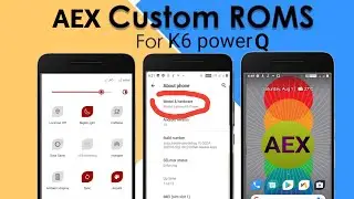 Aosp Extended Android 10 Rom -Lenovo k6 power