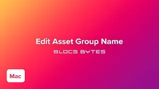How to Edit an Asset Group Name
