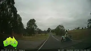BAD Driving Australia - Police on motorcycles catch this speeding driver
