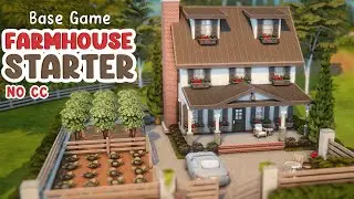 Base Game Farmhouse Starter 🛻 The Sims 4 Speed Build