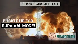Short-Circuit Test | Hollow Core Polymer Surge Arrester | Metarresters
